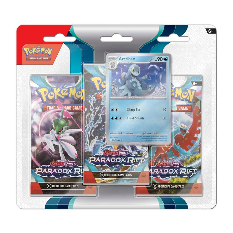 Pokemon TCG: Scarlet and Violet Paradox Rift 3 - Booster Pack Blister - Arctibax Promo Card Game Pokemon   