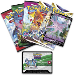 Pokemon TCG: Spring V Heroes Tin - Espeon V - 5 Booster Packs Card Game Pokemon