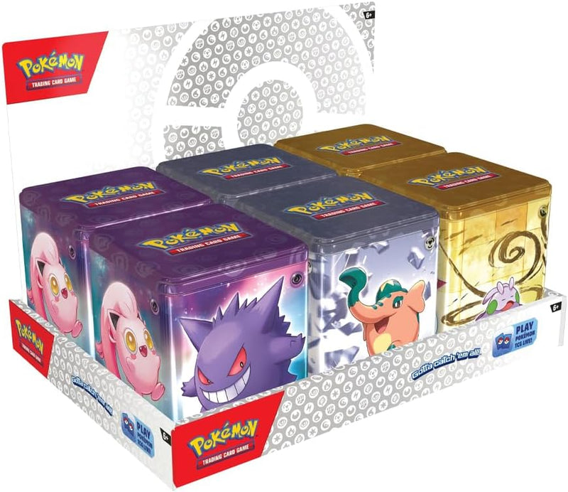 Pokemon TCG: Stacking Tin 2024 - 1 Random Type of Psychic, Steel, Dragon Card Game Pokemon   