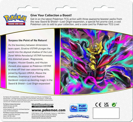 Pokemon TCG: Sword & Shield - Lost Origin Blister Pack - Weavile Card Game Pokemon