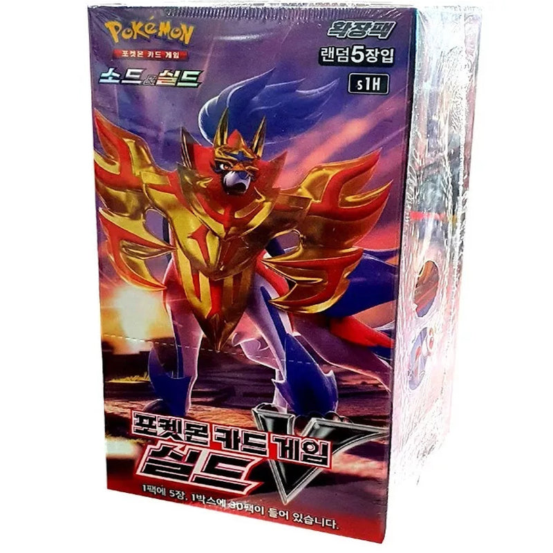 Pokemon TCG: Sword and Shield SHIELD V Booster Box (Korean) - 30 Packs Card Game Pokemon