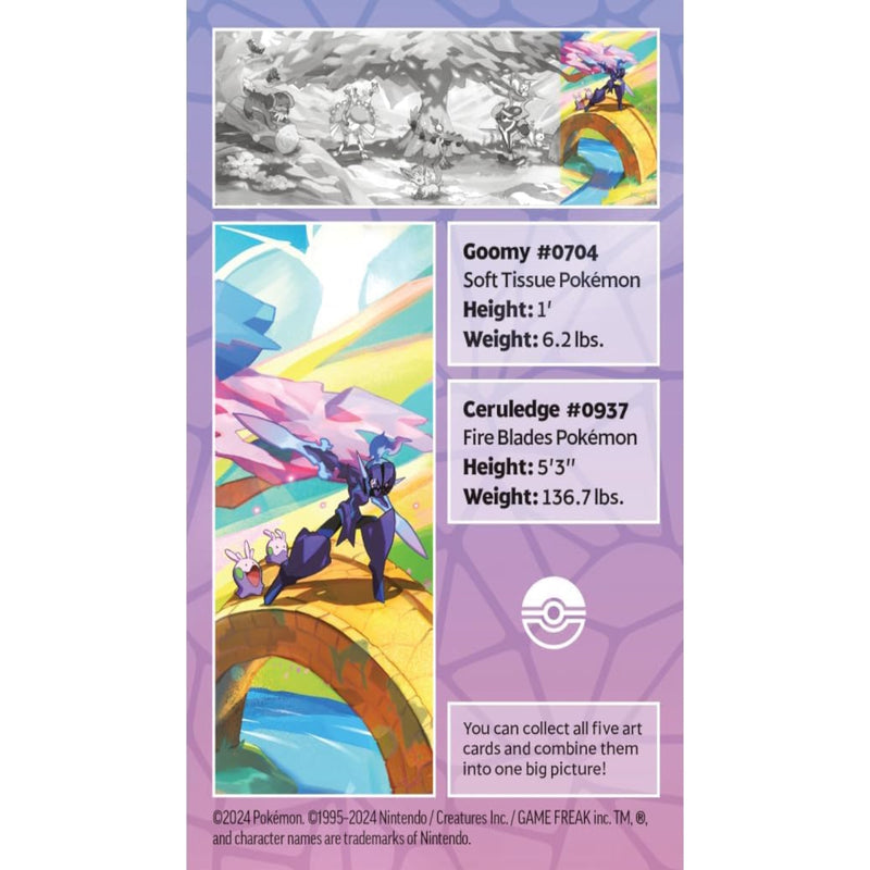 Pokemon TCG: Vibrant Paldea Mini Tins - Ceruledge & Goomy Card Game Pokemon   