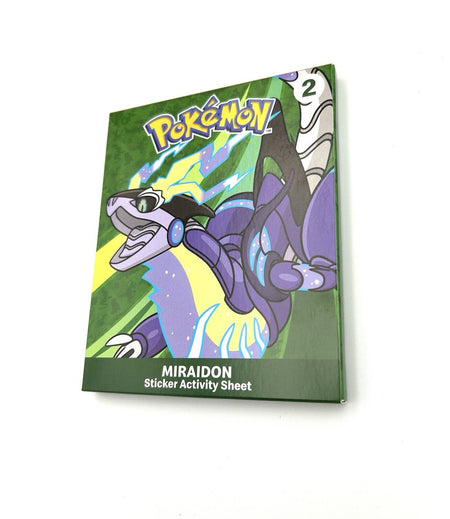 Pokemon x McDonald's Happy Meal Toy 2025 - Miraidon Sticker Activity Sheet and Booster Pack Card Game Pokemon