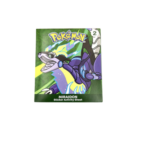Pokemon x McDonald's Happy Meal Toy 2025 - Miraidon Sticker Activity Sheet and Booster Pack Card Game Pokemon
