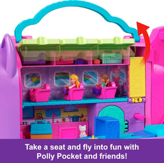 Polly Pocket: Dolls and Playset - Kitty Airways Airplane Toys & Games Mattel