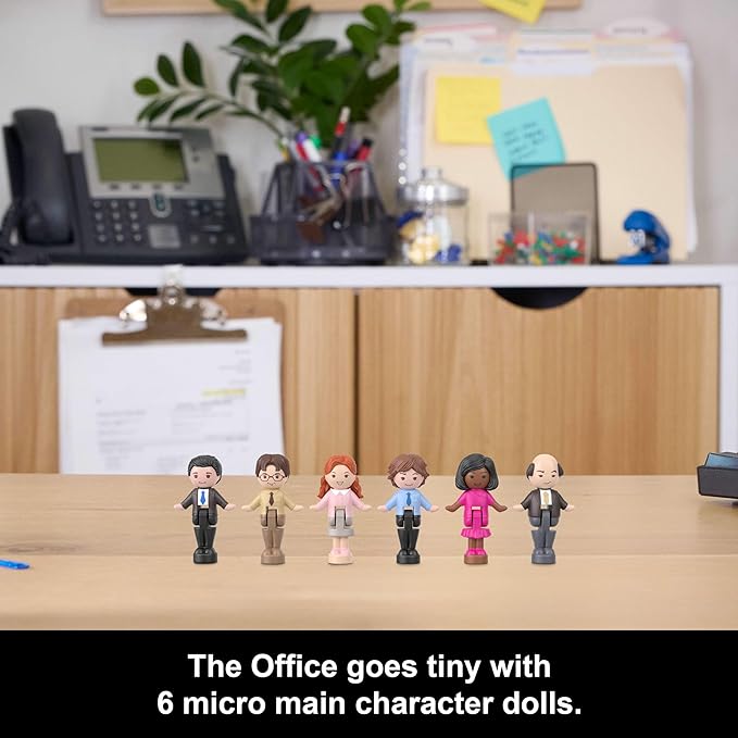 Polly Pocket X The Office Compact Playset - 6 Character Dolls & 9 Accessories Toys & Games Mattel