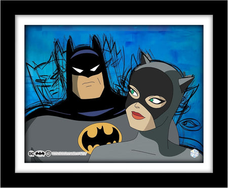 Pop Art: Batman: The Animated Series Animation Cel Scene - Batman and Catwoman Memorabilia DC Collectibles