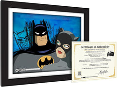 Pop Art: Batman: The Animated Series Animation Cel Scene - Batman and Catwoman Memorabilia DC Collectibles