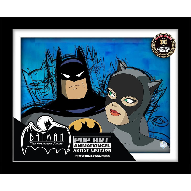 Pop Art: Batman: The Animated Series Animation Cel Scene - Batman and Catwoman Memorabilia DC Collectibles