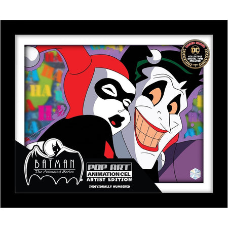 Pop Art: Batman: The Animated Series Animation Cel Scene - Joker and Harley Memorabilia DC Collectibles