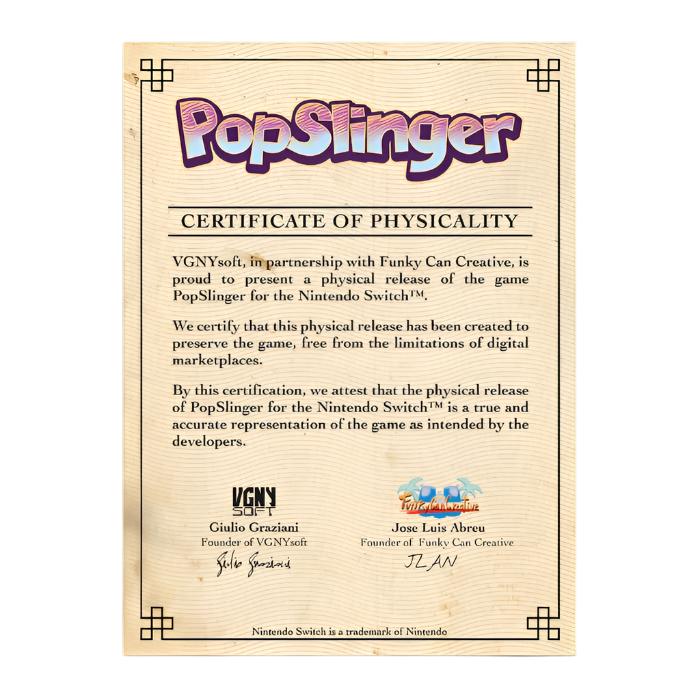 PopSlinger - Standard Edition [Nintendo Switch] Nintendo Switch Video Game VGNYsoft   