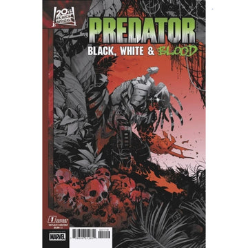 Predator Black White & Blood: #1 [Federico Vicentini CVR D - 1:25] 2025 Comics Marvel Comics