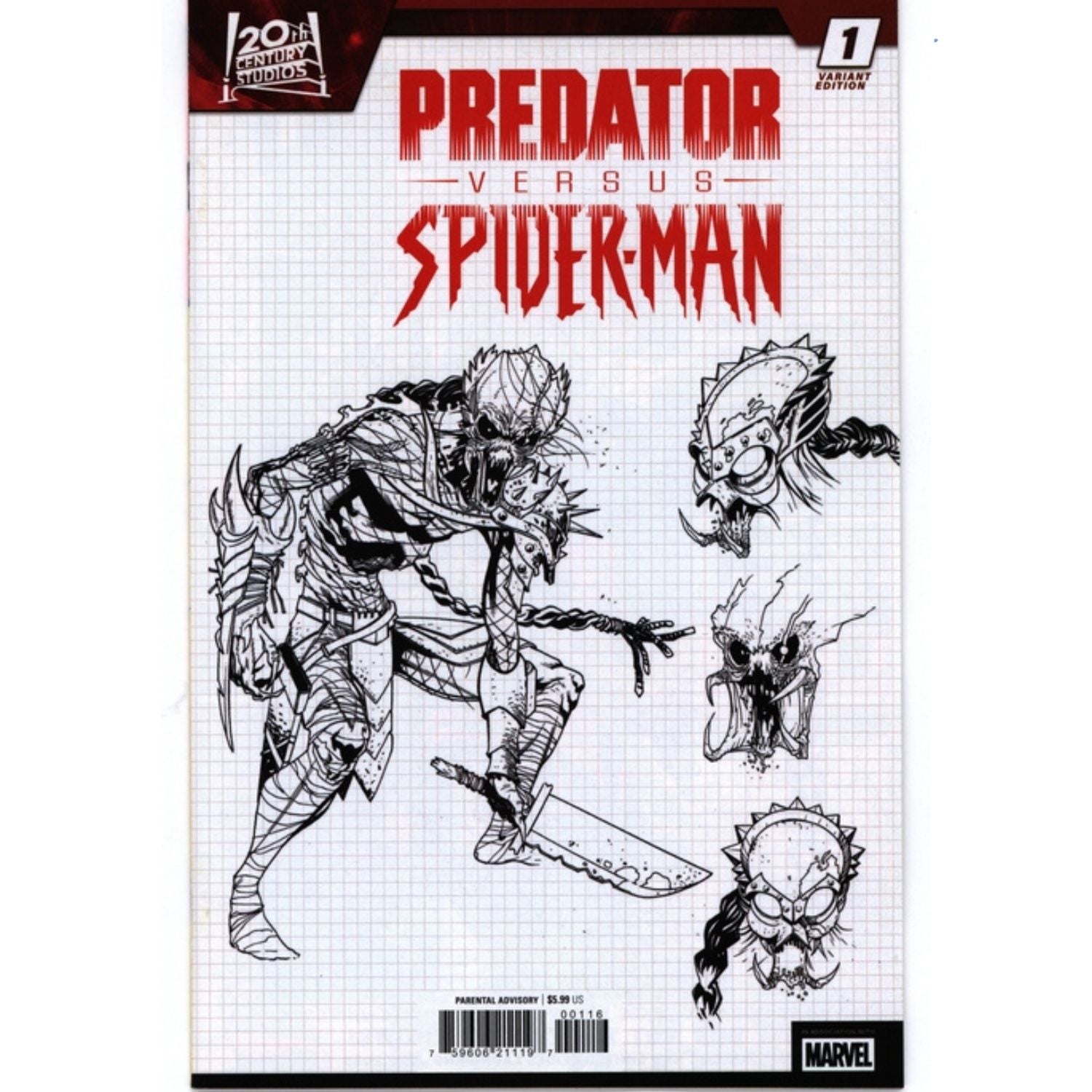 Predator VS Spider-Man: #1 [Ferreira CVR E - 1:10] 2025 Comics Marvel Comics