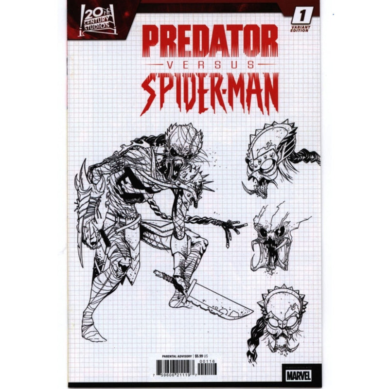 Predator VS Spider-Man: #1 [Ferreira CVR E - 1:10] 2025 Comics Marvel Comics