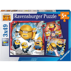 Ravensburger Despicable Me 4: Minions 3x49 Piece Jigsaw Puzzle Toys & Games Ravensburger