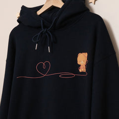 Milk Mocha Bear: Red String Hoodie - Mocha Hoodies Milk Mocha Bear
