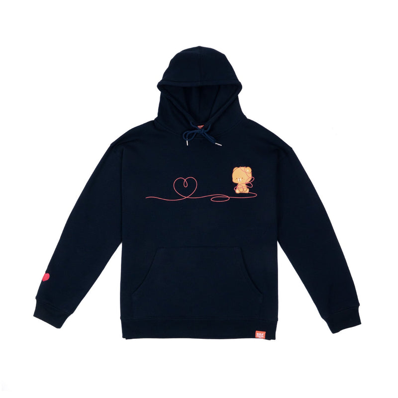 Milk Mocha Bear: Red String Hoodie - Mocha Hoodies Milk Mocha Bear