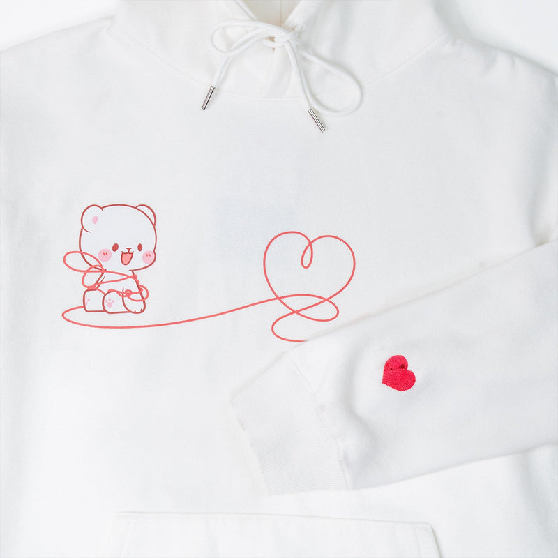 Milk Mocha Bear: Red String Hoodie - Milk Hoodies Milk Mocha Bear