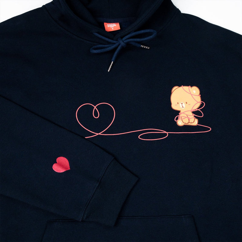 Milk Mocha Bear: Red String Hoodie - Mocha Hoodies Milk Mocha Bear