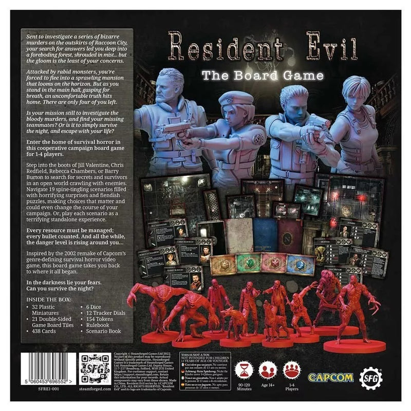 Resident Evil: The Board Game - Core [Board Games, 1-4 Players] Board Game Steam Forged Games   