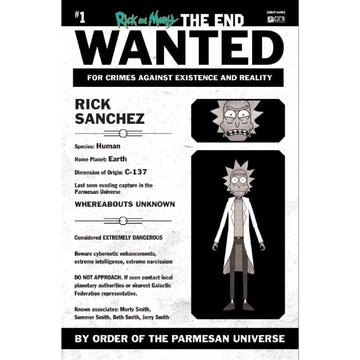 Rick And Morty The End: #1 [Most Wanted CVR E - 1:10] 2025 Comics Oni Press