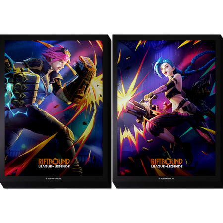 Riftbound League of Legends TCG: Vendetta Art Sleeve #1 (Vi vs Jinx) Card Game Accessories UVS Games