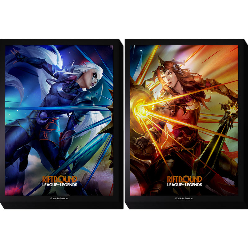 Riftbound League of Legends TCG: Vendetta Art Sleeve #3 (Diana vs Leona) Card Game Accessories UVS Games