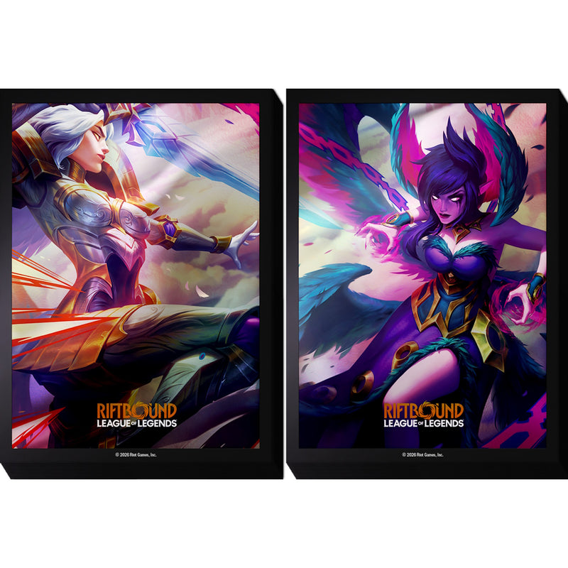 Riftbound League of Legends TCG: Vendetta Art Sleeve #4 (Kayle vs Morgana) Card Game Accessories UVS Games