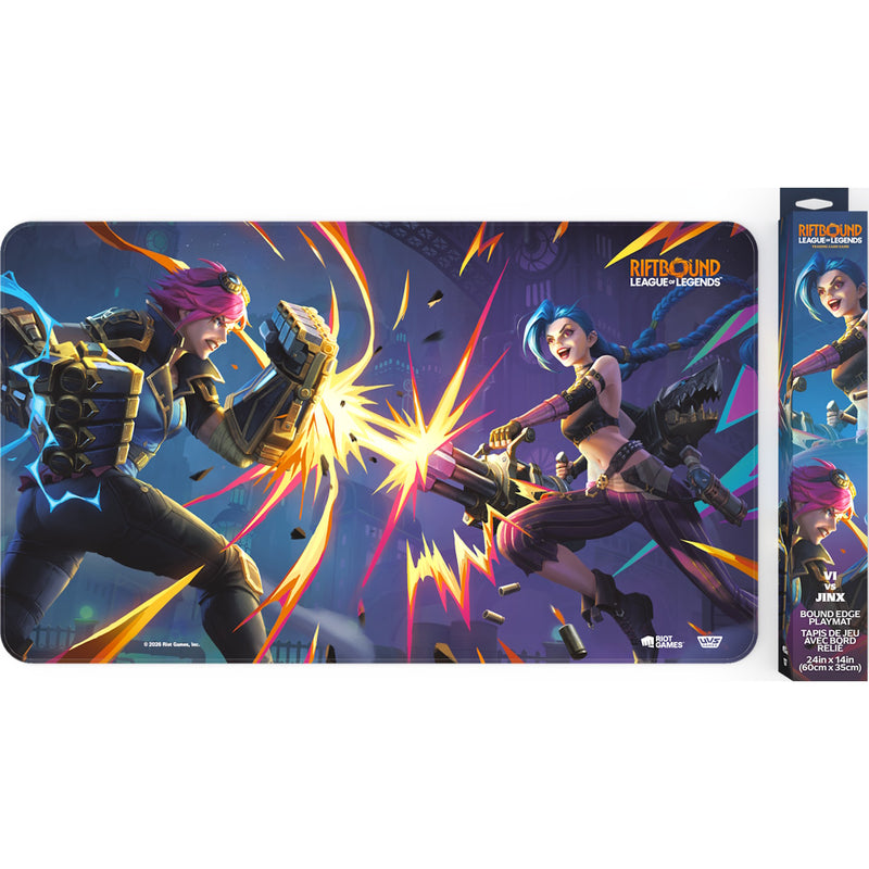 Riftbound League of Legends TCG: Vendetta Playmat #1 (Vi and Jinx) Card Game Accessories UVS Games