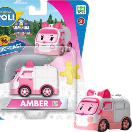 Robocar Poli: Play and Fun Die Cast Car - [Amber] Toys & Games ROI Toys