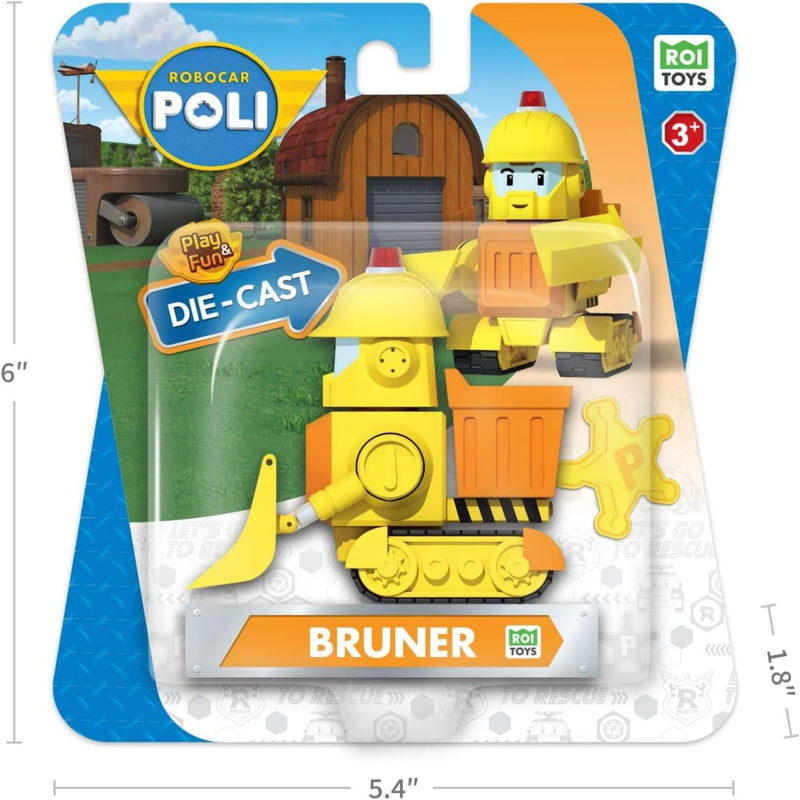 Robocar Poli: Play and Fun Die Cast Car - [Bruner] Toys & Games ROI Toys