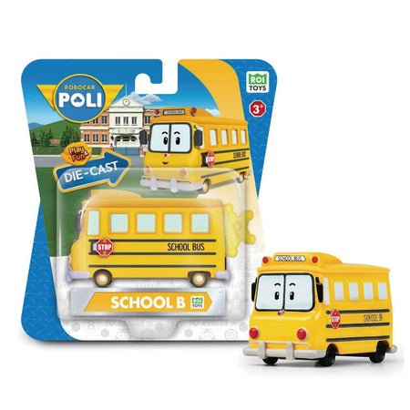 Robocar Poli Play and Fun Die Cast Car - [School B] Toys & Games ROI Toys