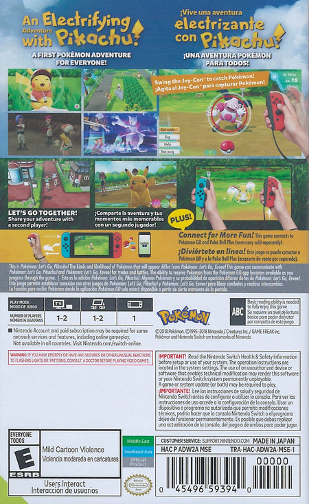 Pokémon: Let's Go, Pikachu! [Nintendo Switch] Nintendo Switch Video Game Nintendo