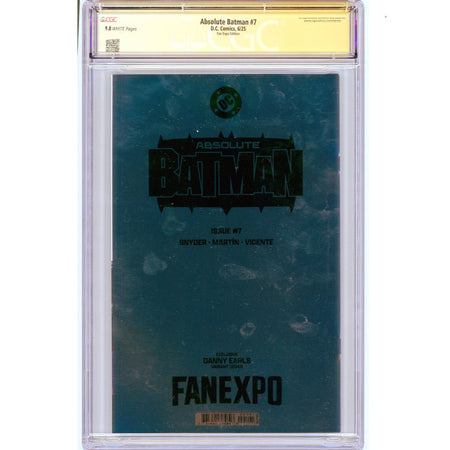 Absolute Batman: #7 [Scott Snyder CGC 9.8 Signature Series Earls Fan Expo] 2025 Comics DC Comics