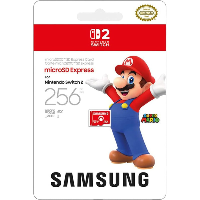 Samsung microSD Express Card – 256GB [Nintendo Switch 2] Nintendo Switch 2 Accessories Nintendo