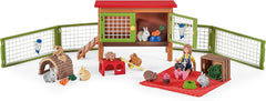 Schleich Farm World: Little Pets Pen & Picnic Playset - 26-Piece Set #72160 Toys & Games Schleich