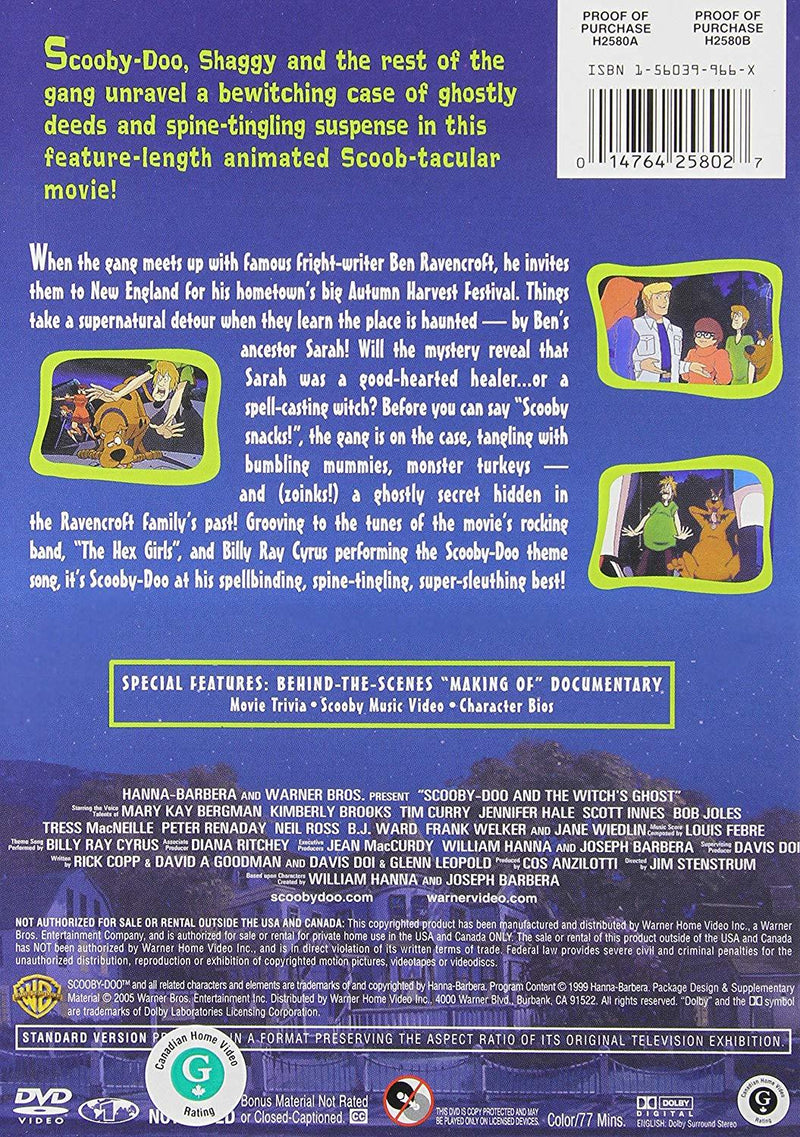 Scooby-Doo! and the Witch's Ghost [DVD] DVD Movie Warner Bros.   