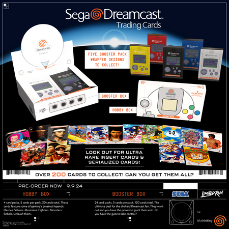 Sega Dreamcast: Limited Run Games TCG Trading Cards Booster Box - 24 Packs Card Game Limited Run Games