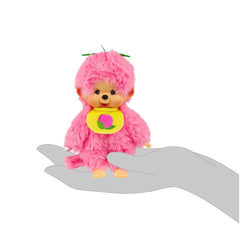 Sekiguchi Monchhichi Fruit Color Plush Doll - Peach Pink Toys & Games Monchhichi