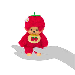 Sekiguchi Monchhichi Fruit Color Plush Doll - Strawberry Red Toys & Games Monchhichi
