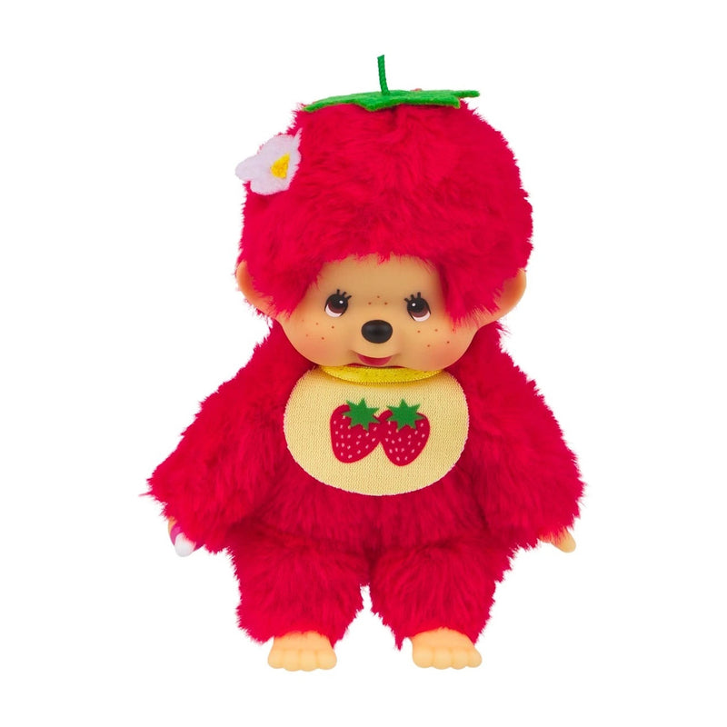 Sekiguchi Monchhichi Fruit Color Plush Doll - Strawberry Red Toys & Games Monchhichi