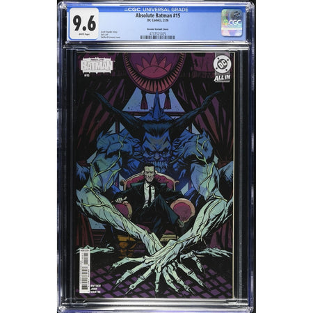 Absolute Batman: #15 [Sanford Greene CGC 9.6 CVR E - 1:25] 2025 Comics DC Comics