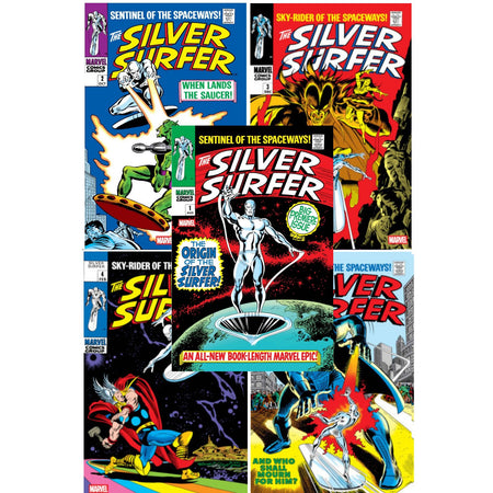 Silver Surfer Facsimile Set: #1-5 [John Buscema CVR A] 2026 Comics Marvel Comics