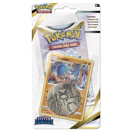 Pokemon TCG: Sword & Shield - Silver Tempest Checklane Blister - Cranidos Card Game Pokemon   