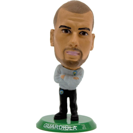 SoccerStarz: Manchester City - Pep Guardiola - Tracksuit Toy - Collectible Soccerstarz