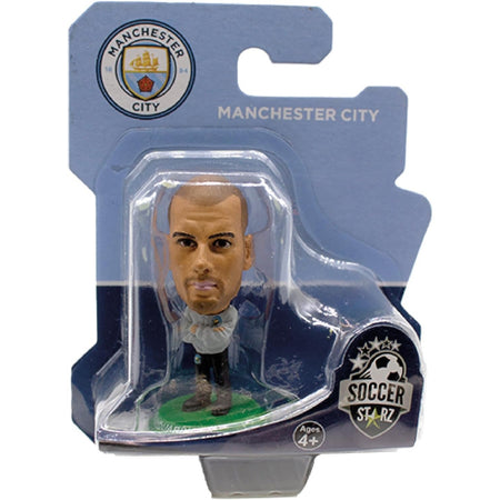 SoccerStarz: Manchester City - Pep Guardiola - Tracksuit Toy - Collectible Soccerstarz