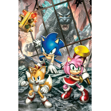Sonic the Hedgehog x Godzilla: #1[Mico Suayan - 1:75] 2026 Comics IDW Publishing