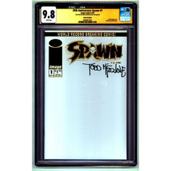 Spawn: #1 [CGC 9.8 Mcfarlane Signed Green 30th Anniversary Blank] 2022 Comics Image Comics