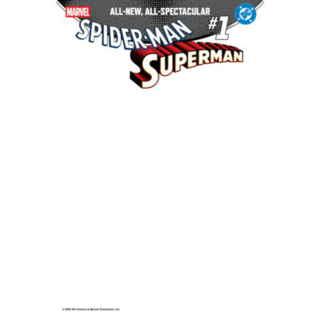 Spider-Man/Superman: #1 [Blank CVR J] 2026 Comics Marvel Comics