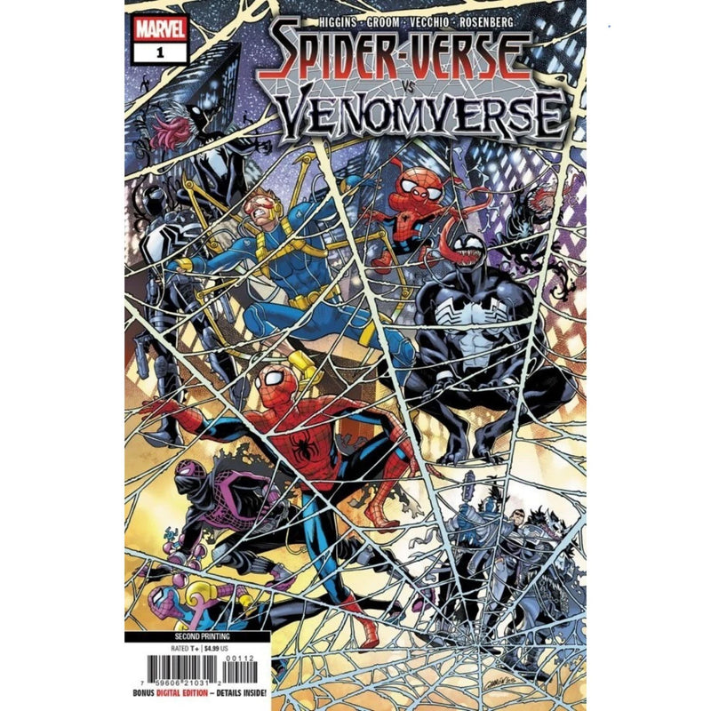 Spider-Verse vs. Venomverse: #1 [Javier Garron 2nd Print] 2025 Comics Marvel Comics